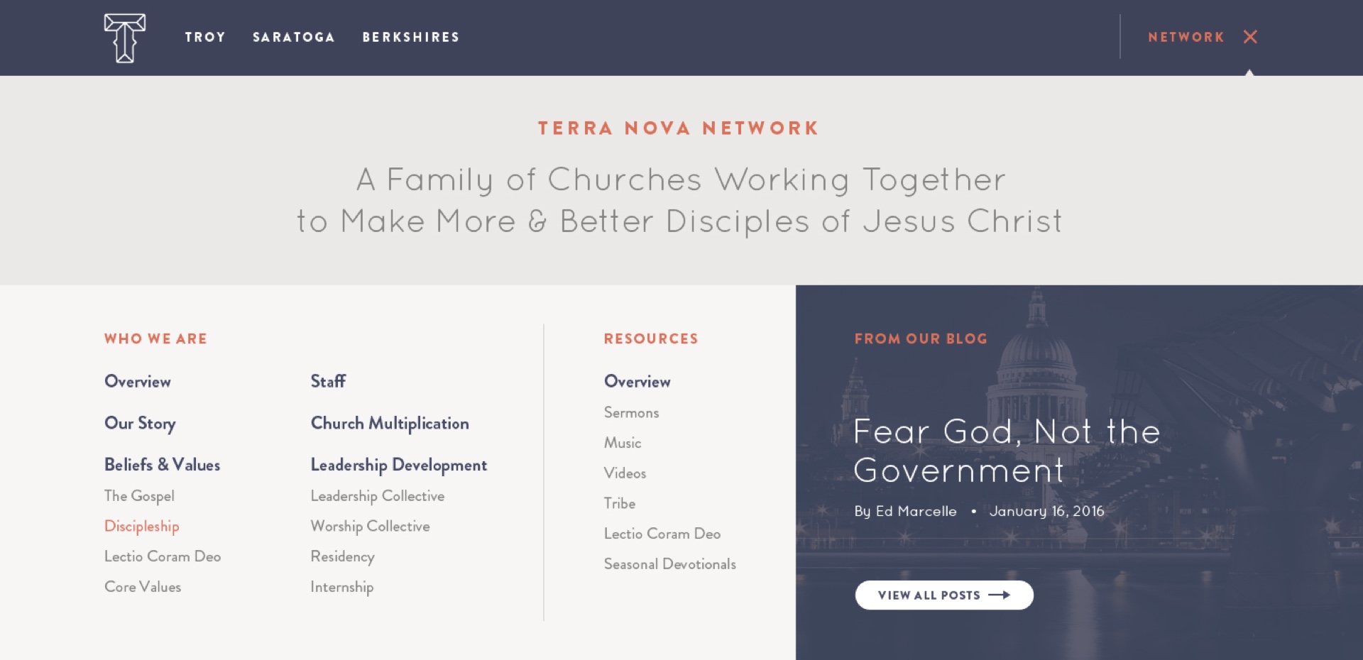 Terra Nova Church header image